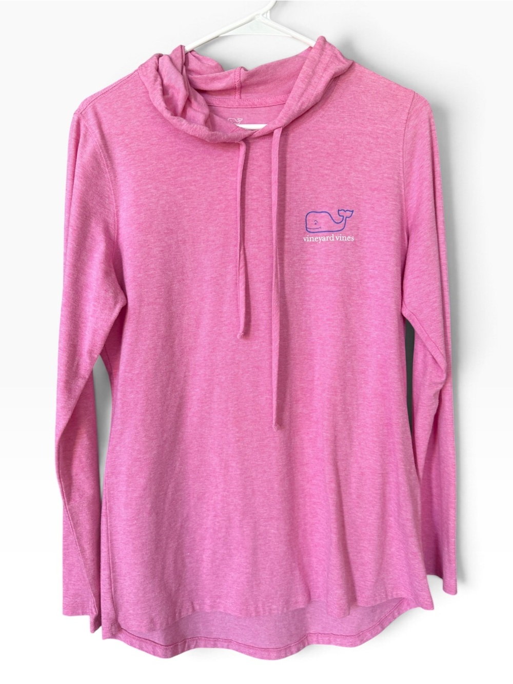 Vineyard Vines Women's Pink Hooded Long-Sleeve Shirt Small EUC!